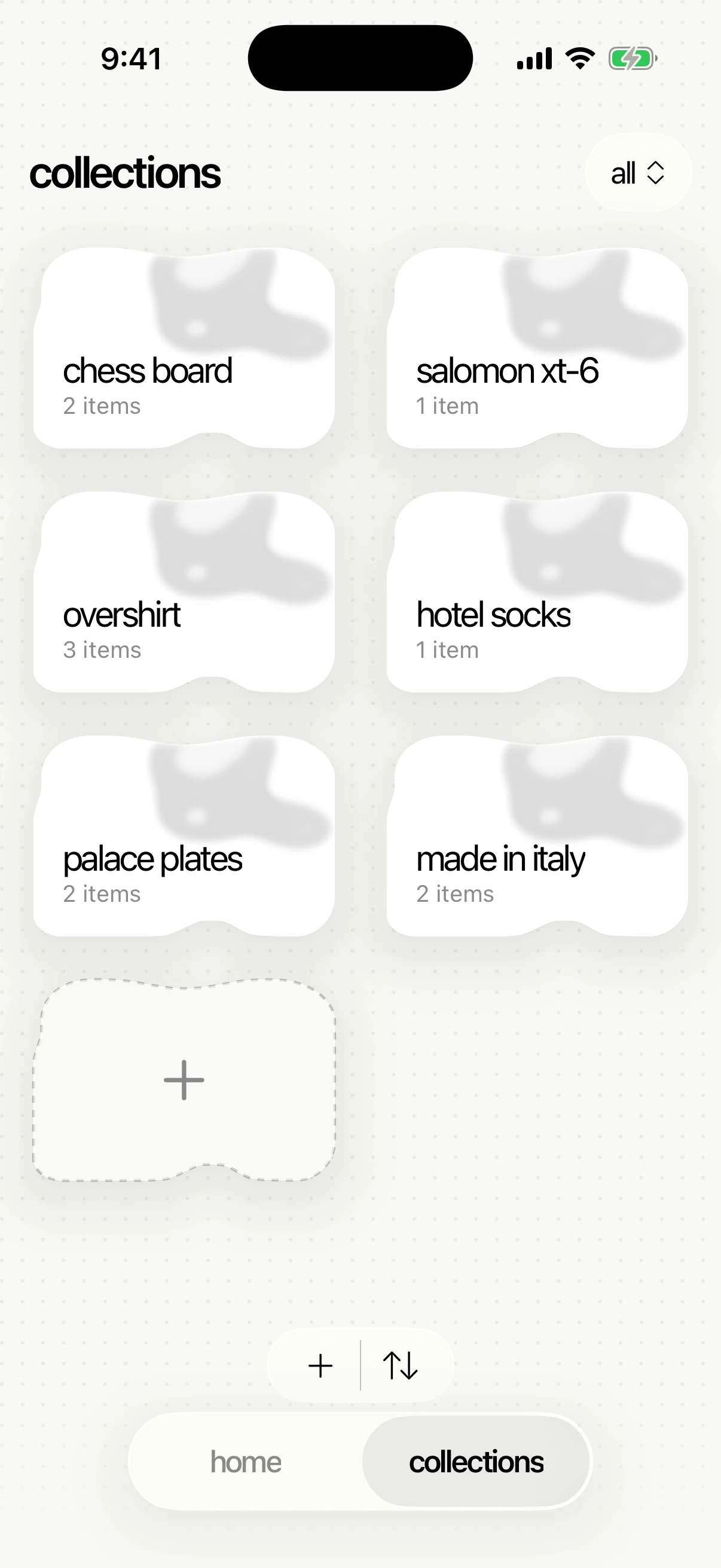 Collection folders
